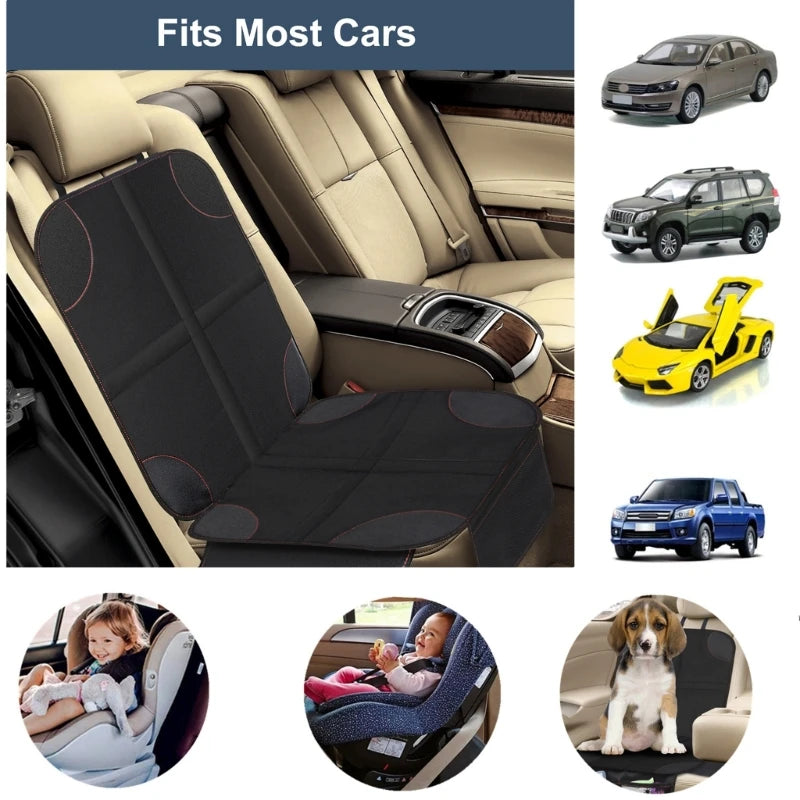 Universal Child Safety Seat Anti-Slip Anti-Scratch Mat Pads Waterproof Car Seat Protective Cover for-Baby Kid Protection