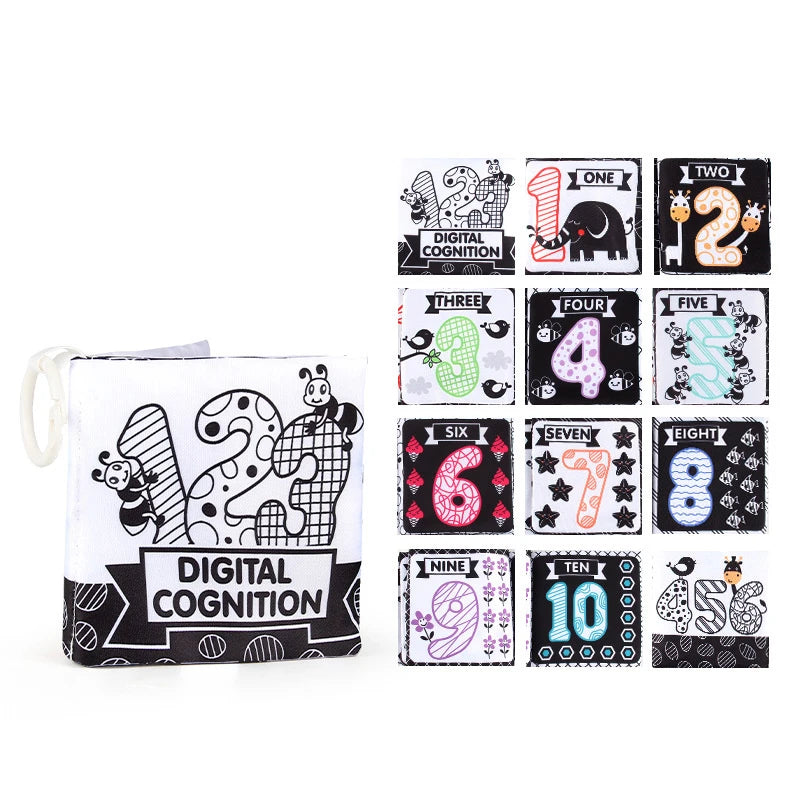 High-Contrast Soft Baby Cloth Book