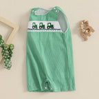 Baby Boy Embroidered Romper