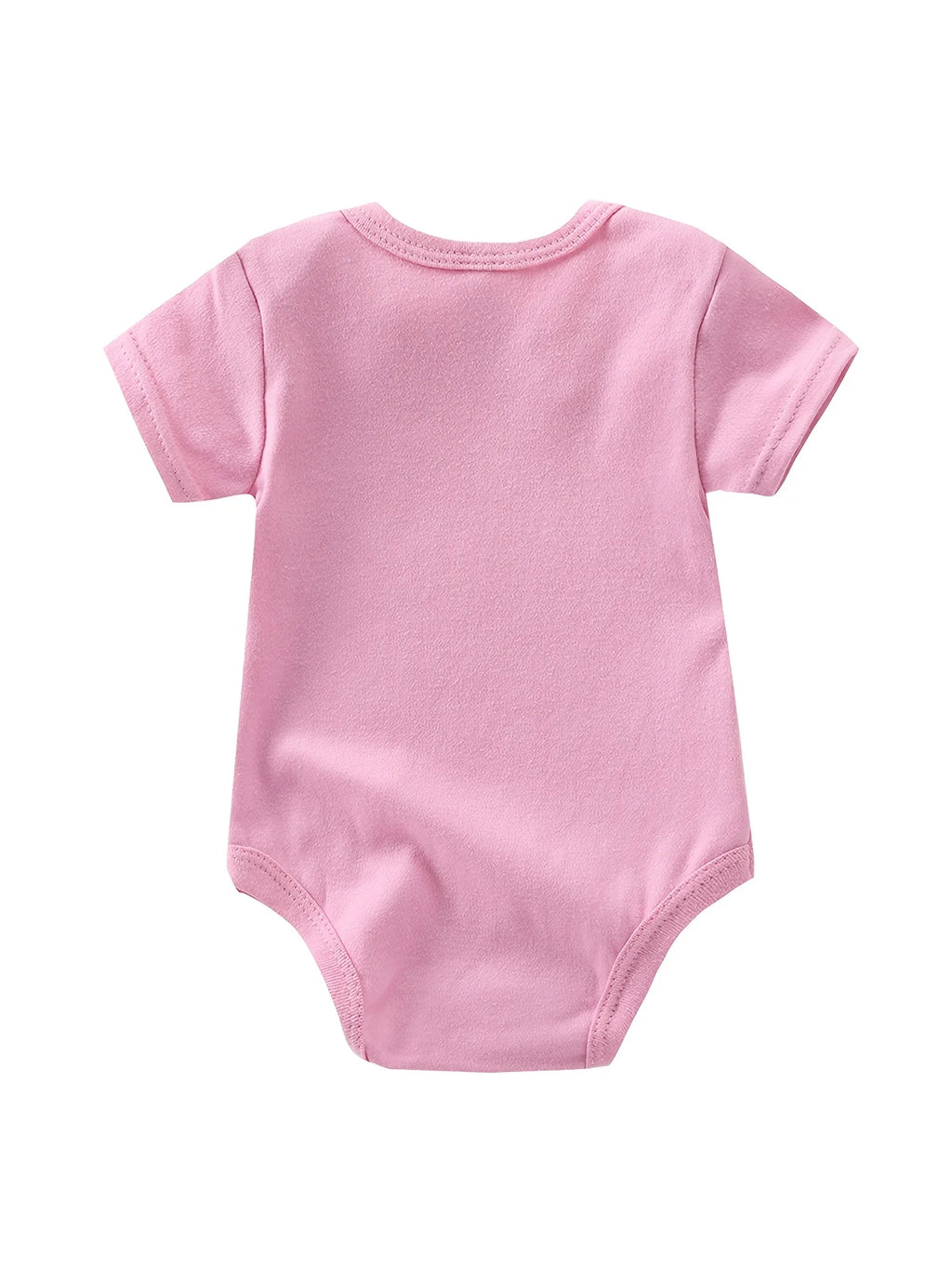 5pcs Baby Girl Short Sleeve Jumpsuit, Cotton