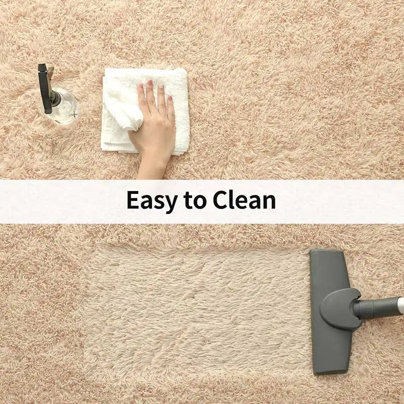 Furry Carpet Living Room Mat Modern Bedroom Nordic Style Decoration Carpet Large Size Black Gray White Non Slip Children's Rugs
