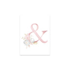 Baby Decoration Bedroom Child Posters Girl's Room Prints Nursery Pink Flower Wall Art Canvas Painting Pictures kids Room Decor