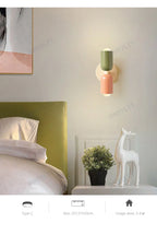 Nordic Living Room Wall Lamp Simple Modern Bedroom Bedside Aisle Children's Room Background Wall Lamp E27 Home Decoration