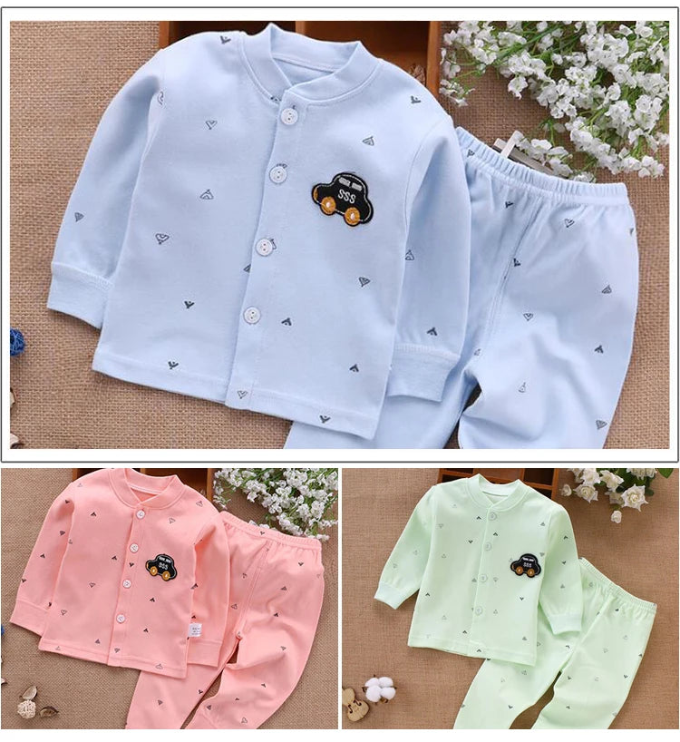 Cotton Newborn Top & Pants Set
