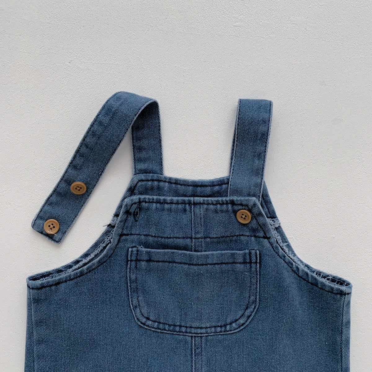 2-Piece Baby T-Shirt & Denim Jumpsuit Set