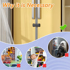 Baby Safety French Fridge Door Lock, Childproof Double Door Refrigerator Lock, Cabinet Cupboard Lock for Toddlers