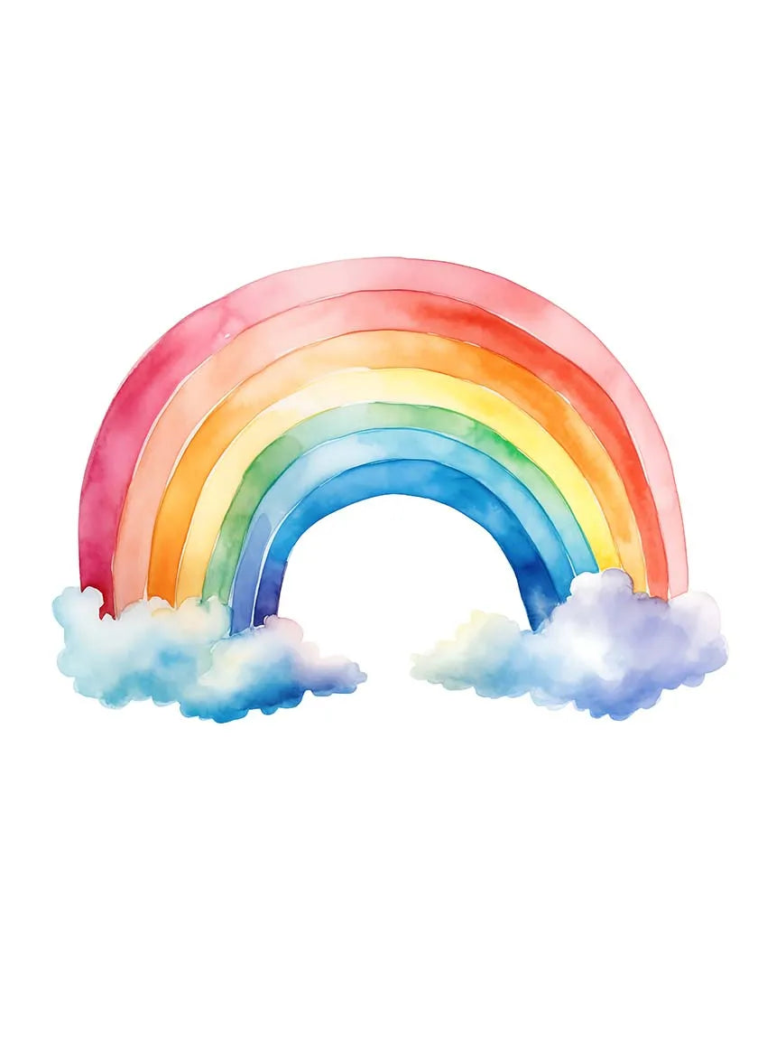 Pink Cartoon Cute Unicorn Nursery Girl Room Rainbow Art Poster Canvas Painting Wall Prints Picture Children Room Home Decor