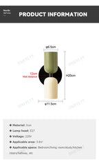 Nordic Living Room Wall Lamp Simple Modern Bedroom Bedside Aisle Children's Room Background Wall Lamp E27 Home Decoration