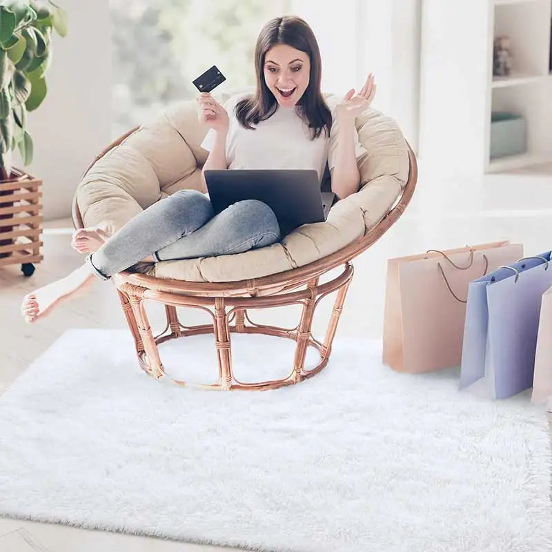 Furry Carpet Living Room Mat Modern Bedroom Nordic Style Decoration Carpet Large Size Black Gray White Non Slip Children's Rugs