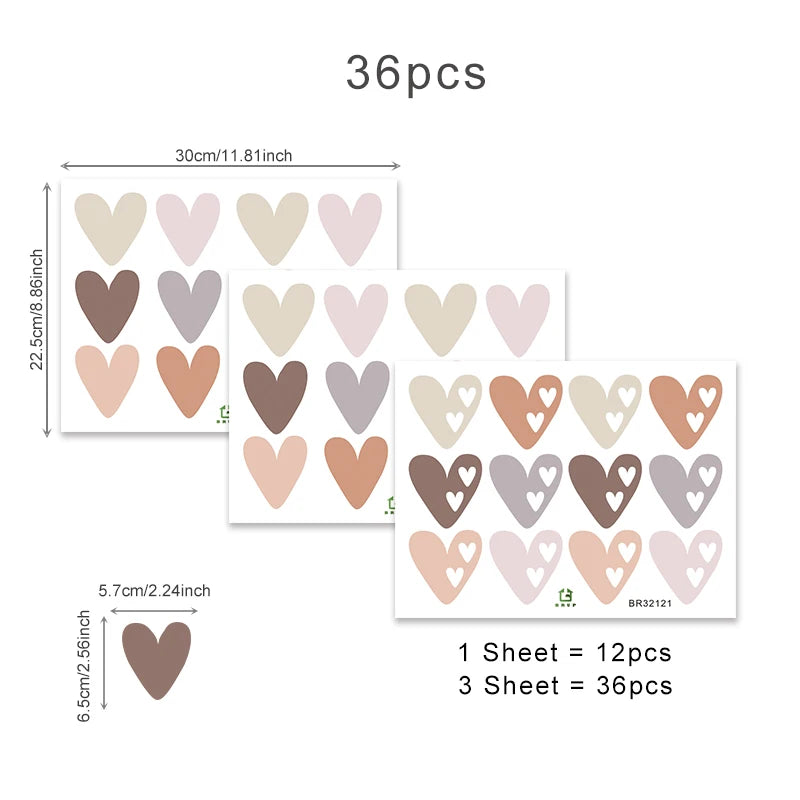 Heart Wall Decals for Nursery