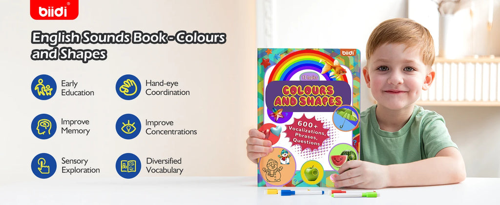 Colours&Shapes Early Educational Talking E-Book Montessori Interactive