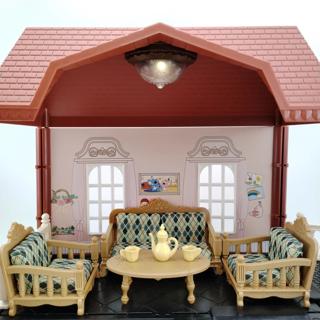 Miniature Items Dollhouse Furniture Accessories Living Room Bedroom Supermarket Shopping Games Family Interaction Doll Kids Toys
