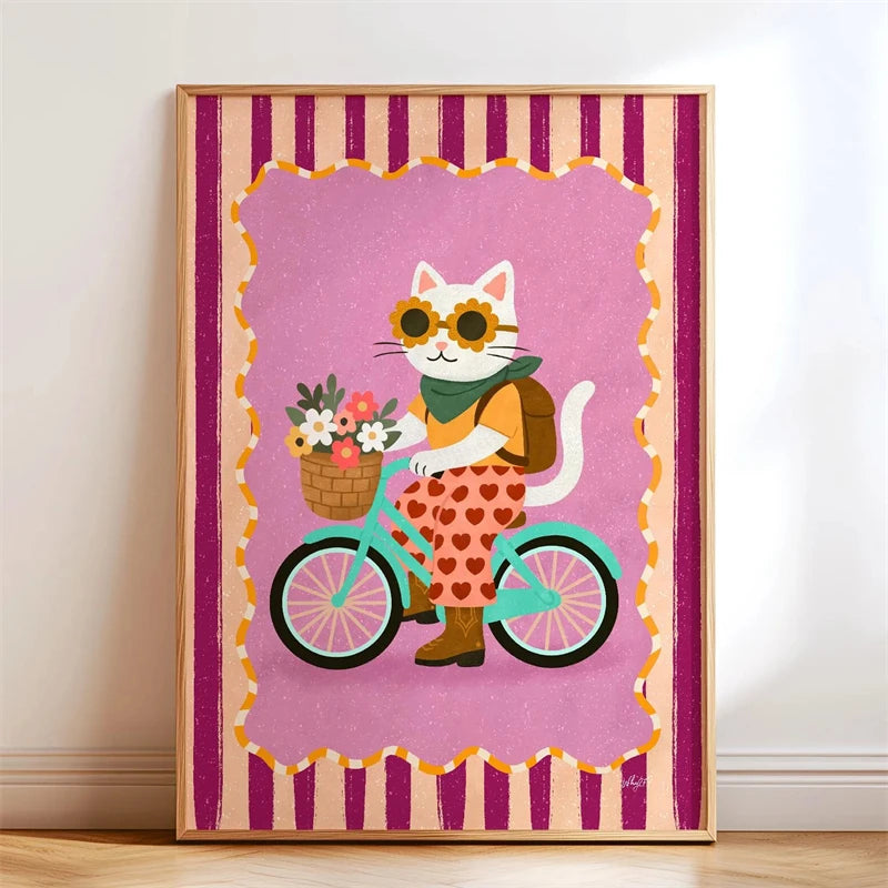 Animal-themed Baby Room Posters: Stylish and Playful Animal Prints Whimsical Canvas Wall Art Suitable for Modern Baby Room De