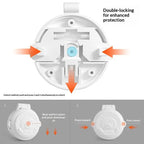 Child Safety Button Lock Cute Bear Shape Self Adhesive Kids Proof Locks for Washing Machines Ovens Fridge Kitchen Baby Proofing