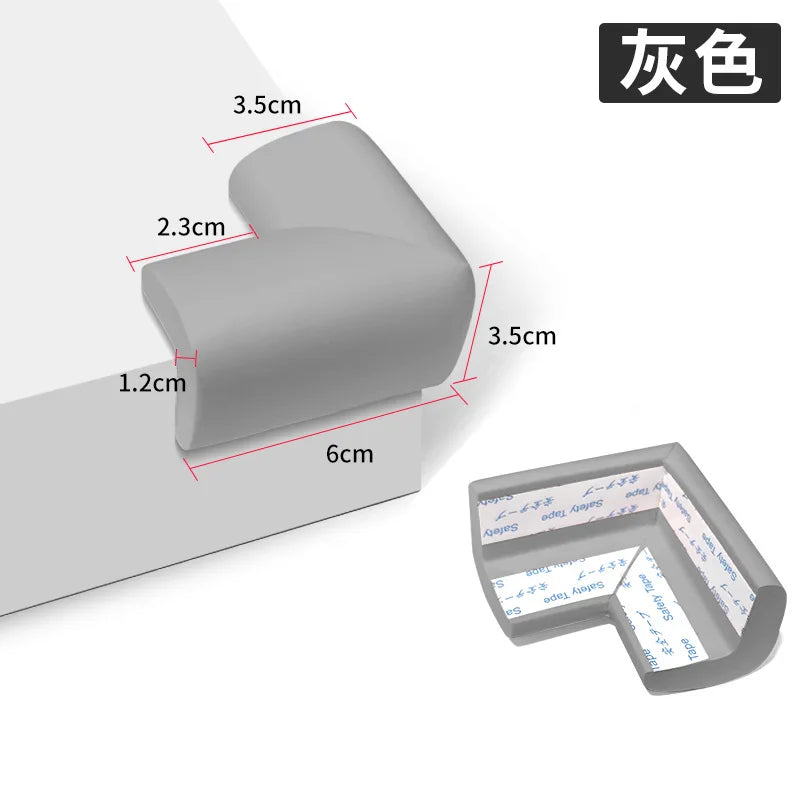 10pcs Soft Baby Proofing Corner Guards - Pre-Taped Table Corner Protector for Child Safety Furniture Bumper & Sharp Edge
