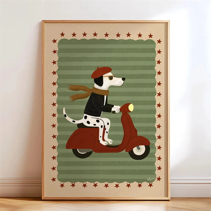 Animal-themed Baby Room Posters: Stylish and Playful Animal Prints Whimsical Canvas Wall Art Suitable for Modern Baby Room De