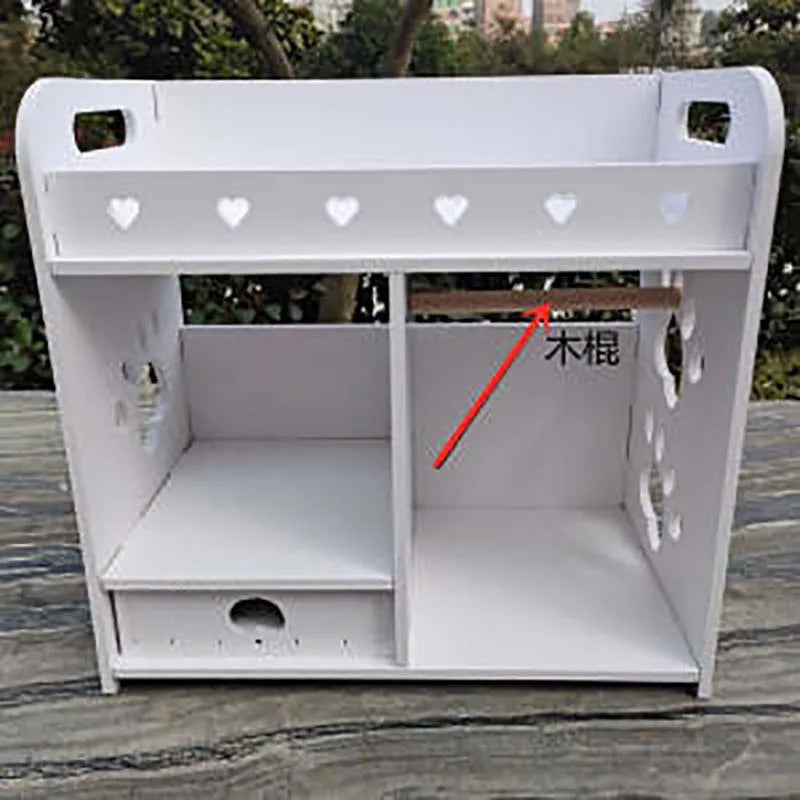 Mini Doll Furniture Bedroom Doll Play House Double Bed Wooden Fabric Bed OB11 BJD Doll Bed