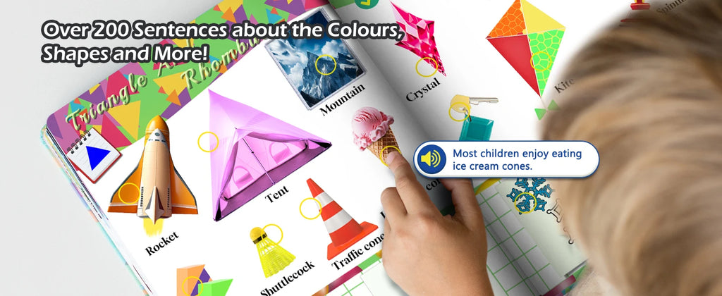 Colours&Shapes Early Educational Talking E-Book Montessori Interactive