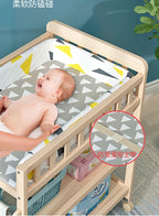 Diaper Changing Tables Solid Wood Baby Care Table Massage Bath Integrated Multifunctional Baby Bed Changing Table