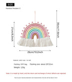 Ins Style Nordic Style Rainbow Home Children's Room Decoration Pendant Woven Rainbow Hanging Wall Hanging Pendant