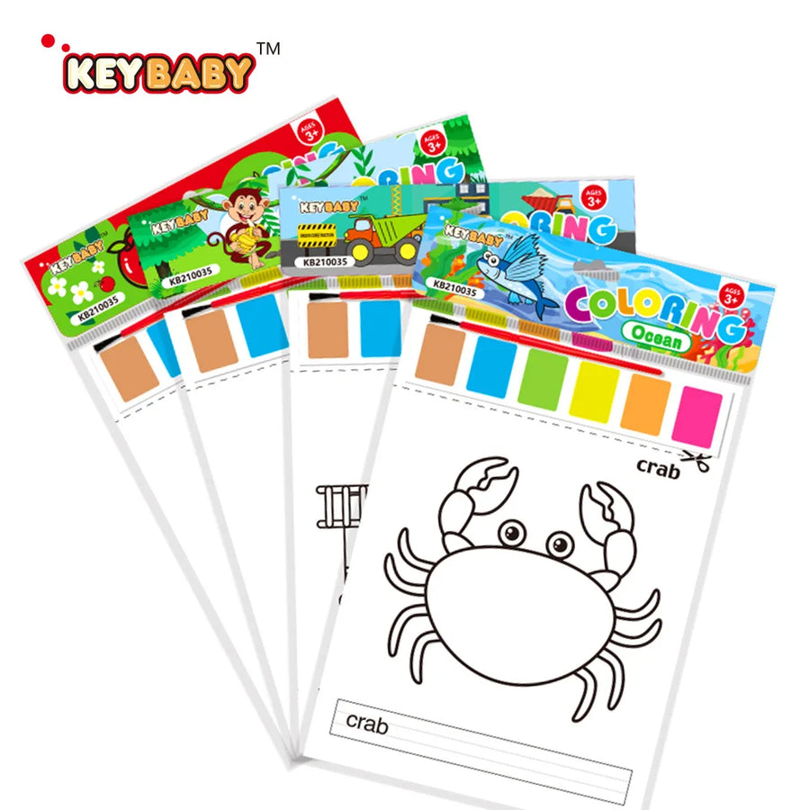 8-Piece Kids Coloring Book Set