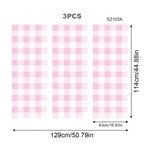 Pastel Checkered Pink & Green Wallpaper Nursery Child Art Decal Kids Room Bedroom Living Home Decor Waterproof Peel and Stick