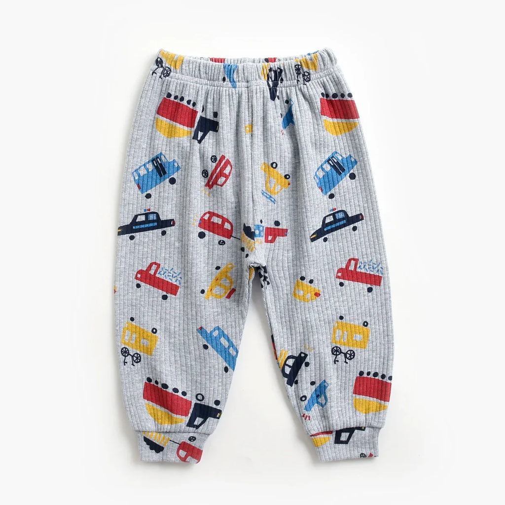 Baby Clothes Sets Cute Autumn Animal Pattern Kids Tops + Long Pants Cotton Casual 2pcs