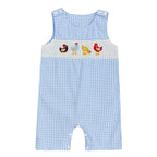 Baby Boy Embroidered Romper