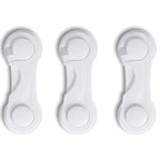 Baby Proof Cabinet Door Locks Child Safety Latch for Drawers Cupboards Fridge Closet Pantry - Adhesive Childproof Locks for Kids