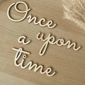 Once Upon A Time Wall Sign. Wooden Nursery Baby Bedroom Quote Sign. Baby Shower Gift. Nursery Children’s Bedroom Reading Corner