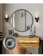 Nordic Living Room Wall Lamp Simple Modern Bedroom Bedside Aisle Children's Room Background Wall Lamp E27 Home Decoration
