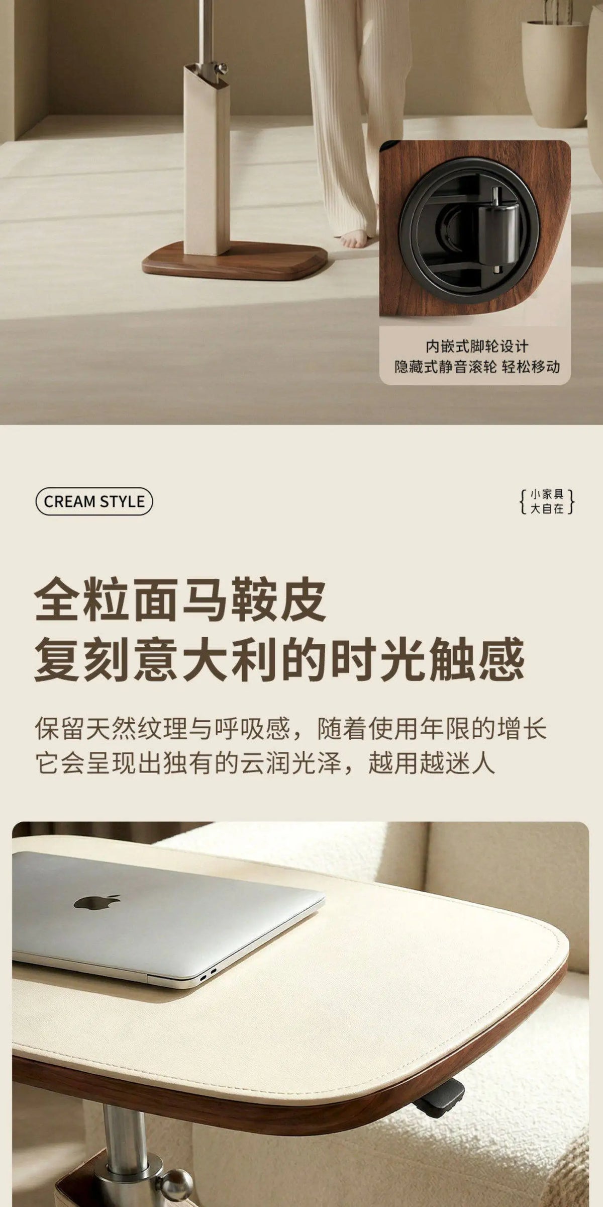 Modern Multifunctional Mobile Sofa End Side Table Can Be Lifted Living Room Small Coffee Table Bedroom Small Desk Home Furniture