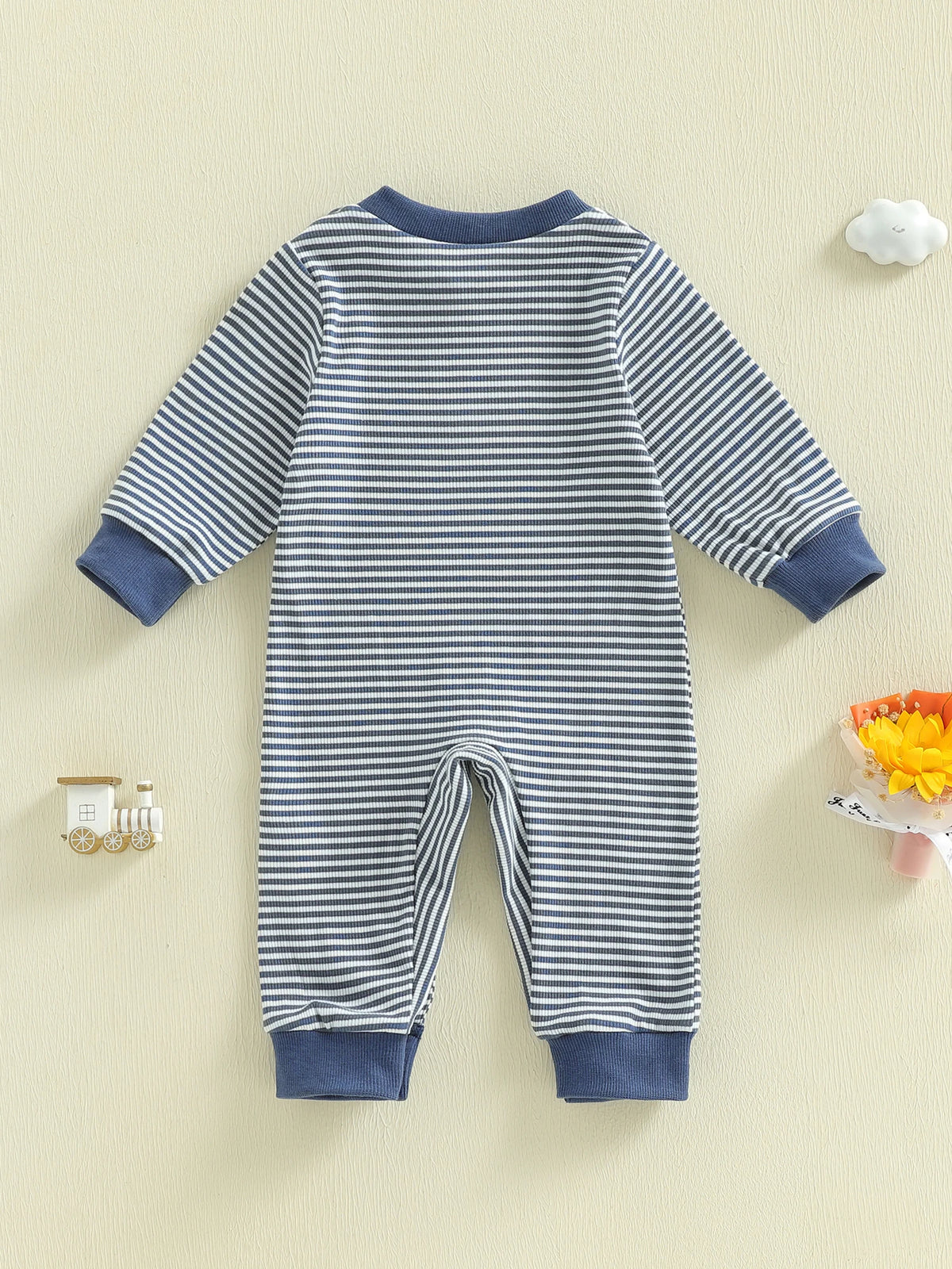 Boys Fall Striped Playsuit