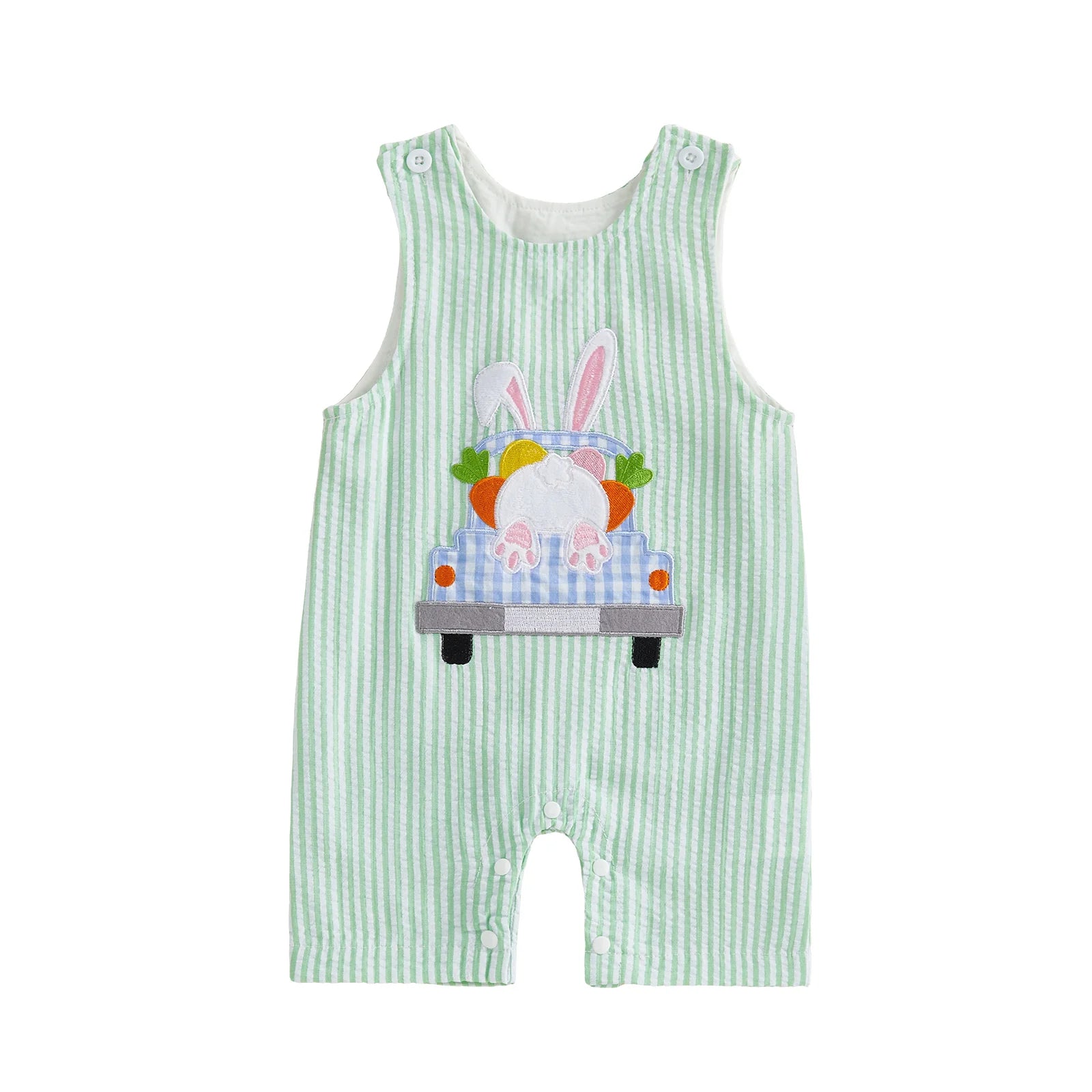 Baby Boy Embroidered Romper