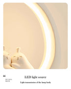 Cute Children's Room Girl Bedroom Wall Lamps Embrace Pear Lamp Creative Cream Style Princess Room Baby Room Bedside Wall Lights