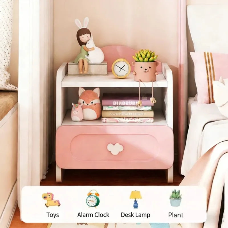 Modern Nightstand Bed Side Table Dressing Bedside Table Small Cabinet Sofa Tea Table Multifunctional Cabinet Furniture