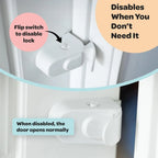 Baby Safety Lock Anti-Jamming Door Blocking Mechanism Safety Cabinet Lock Kids Security Childproof Safety Lock for Interior Door