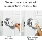 Baby Safety Door Lock with Protective Cover, Child Safety Design, Prevents Accidental Opening, Essential for Home Safety