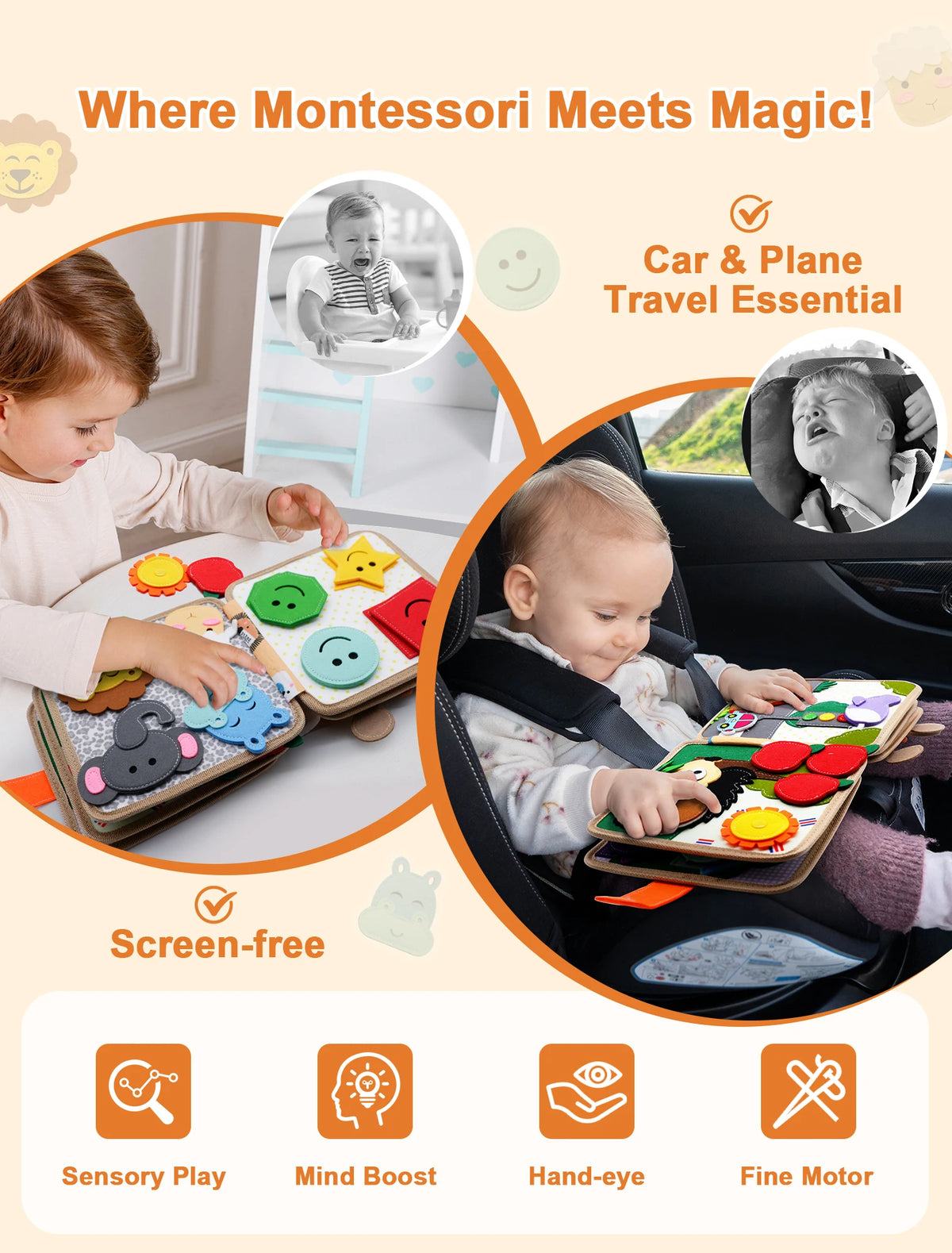 Montessori Busy Book for Toddlers