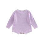 Baby Rompers Cotton Knit Clothes Newborn Infants Solid Color Playsuits Boys and Girls Sweater Jumpsuits Babies Clothing
