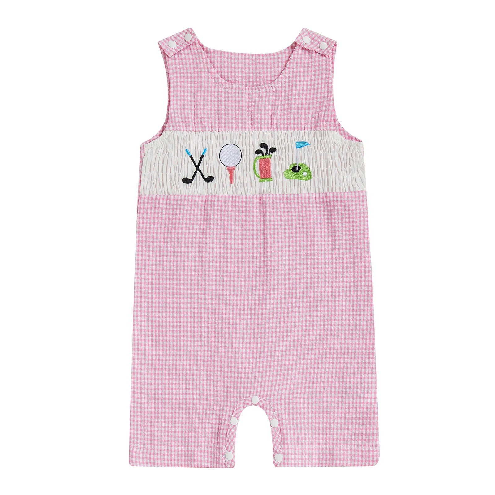 Baby Boy Embroidered Romper