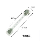 3Pcs/Set Child Safety Strap Locks Multi-Use Adhesive Plastic Baby Proofing Locks For Cabinets and Drawers,Toilet,Fridge