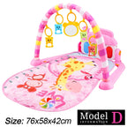 Baby Activity Gym with Piano & Play Mat