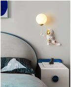 Nursery Room Children's Room Wall Light Resin Astronaut G9 Bulb Speaceman Boy Bedroom Bedside Night Lamps AC110V 220V