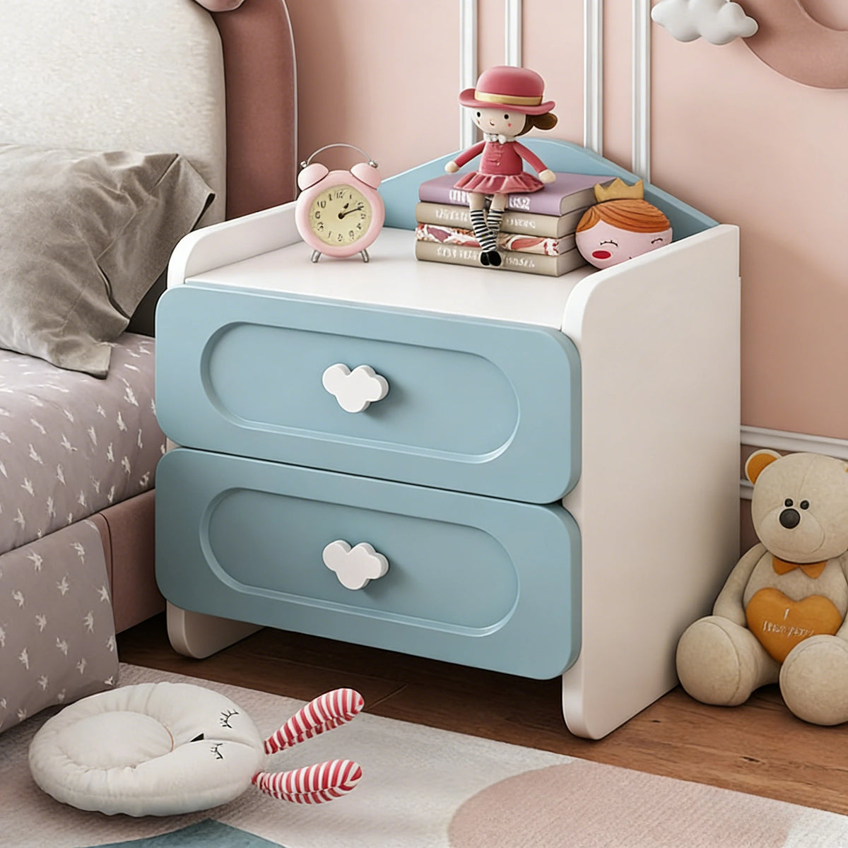 Modern Nightstand Bed Side Table Dressing Bedside Table Small Cabinet Sofa Tea Table Multifunctional Cabinet Furniture