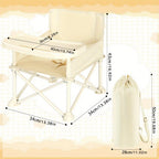 Durable High Chair with Adjustable Footrest