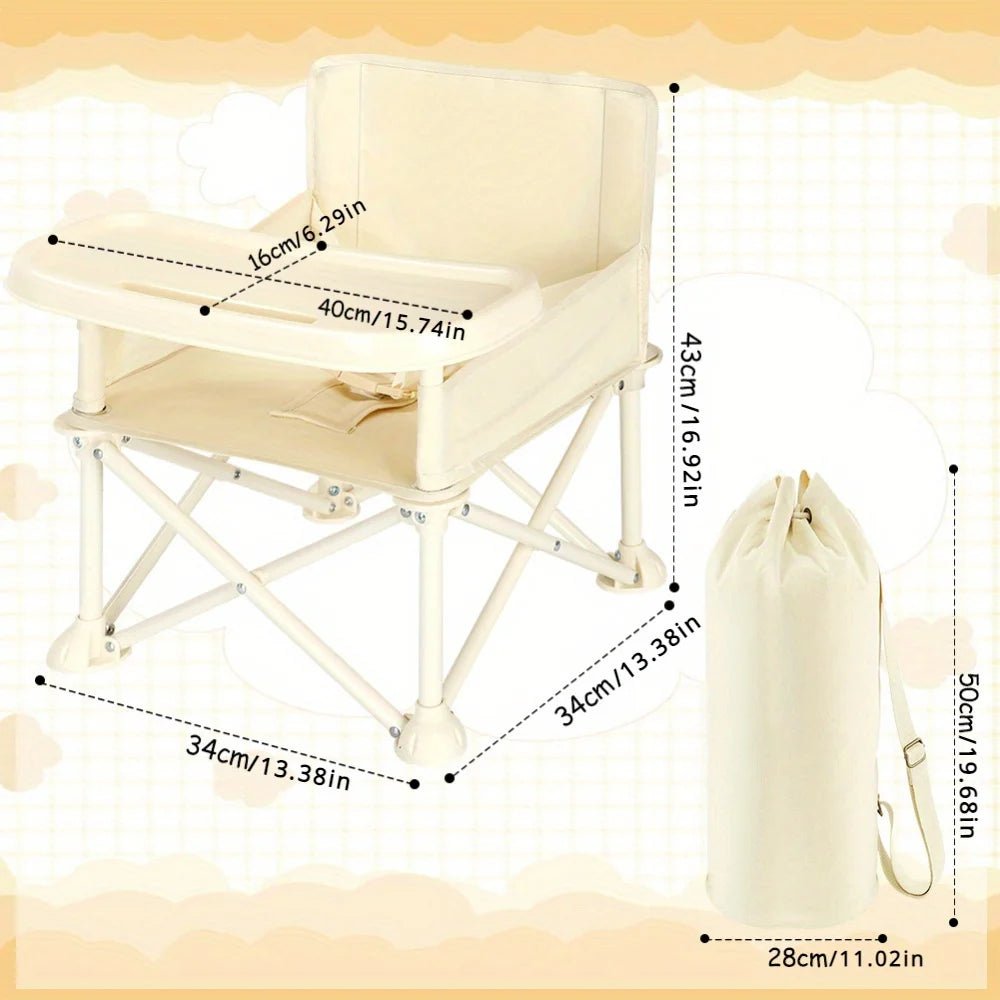 Durable High Chair with Adjustable Footrest