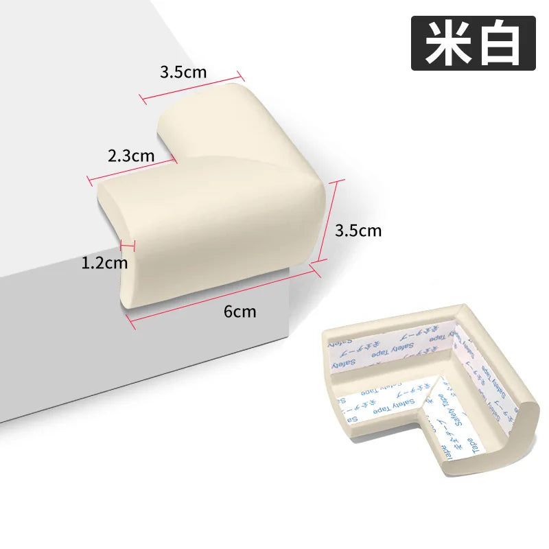 10pcs Soft Baby Proofing Corner Guards - Pre-Taped Table Corner Protector for Child Safety Furniture Bumper & Sharp Edge
