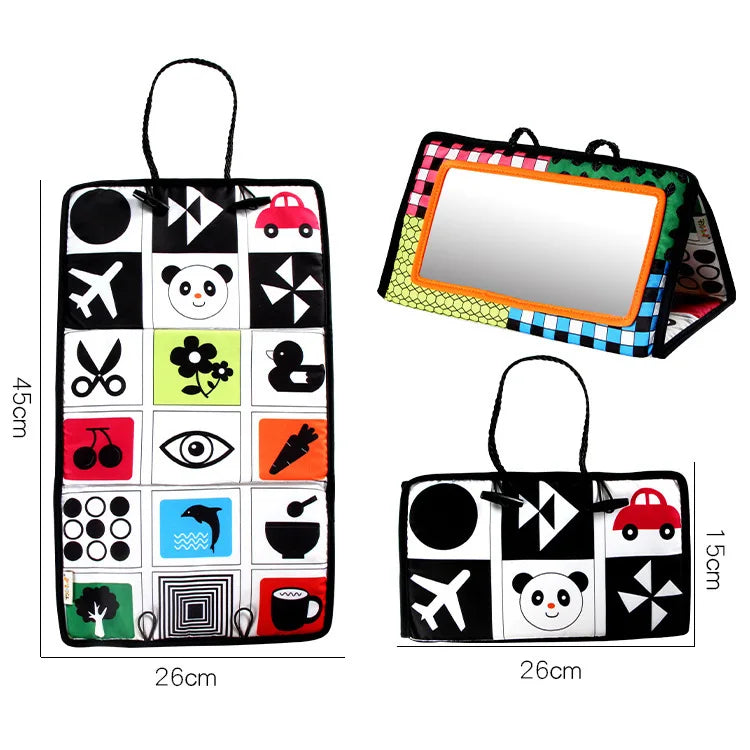 High-Contrast Baby Cloth Book & Mirror