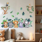 Boys Girls Room Decor Forest Animal Wall Stickers Charming Easy Apply Cartoon Themes
